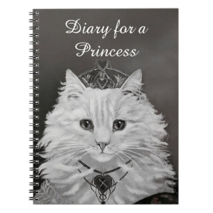 Diary for a Princess - Cat Queen of Hearts Notebook