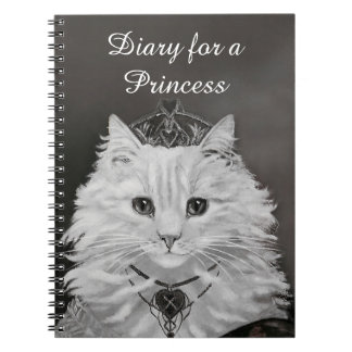 Diary for a Princess - Cat Queen of Hearts Notebook