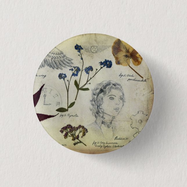Diary of a Botanist 3 Cm Round Badge (Front)