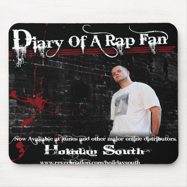 Diary of a Rap Fan Mousepad (Front)