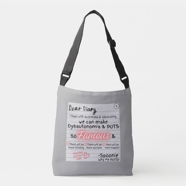 Diary of a Spoonie Crossbody Bag (Front)
