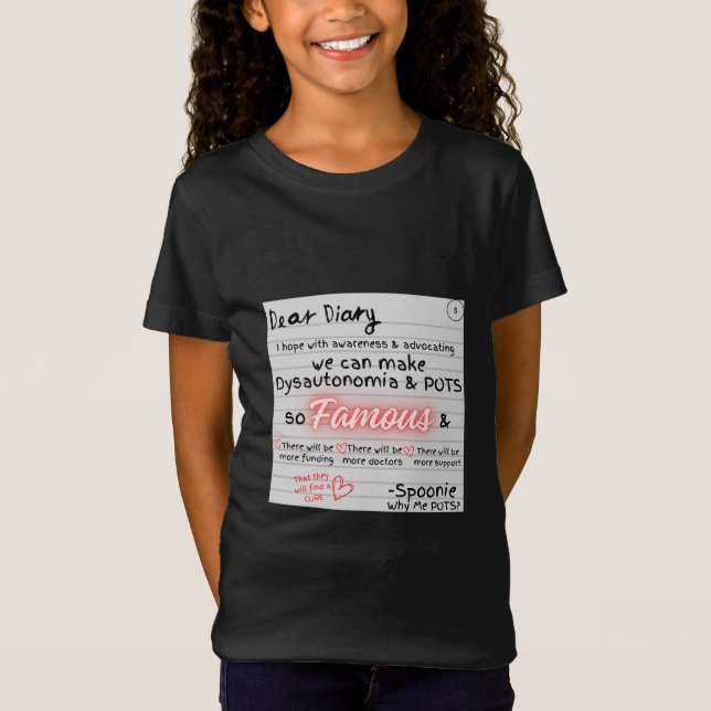 Diary of a Spoonie T-Shirt (Front)