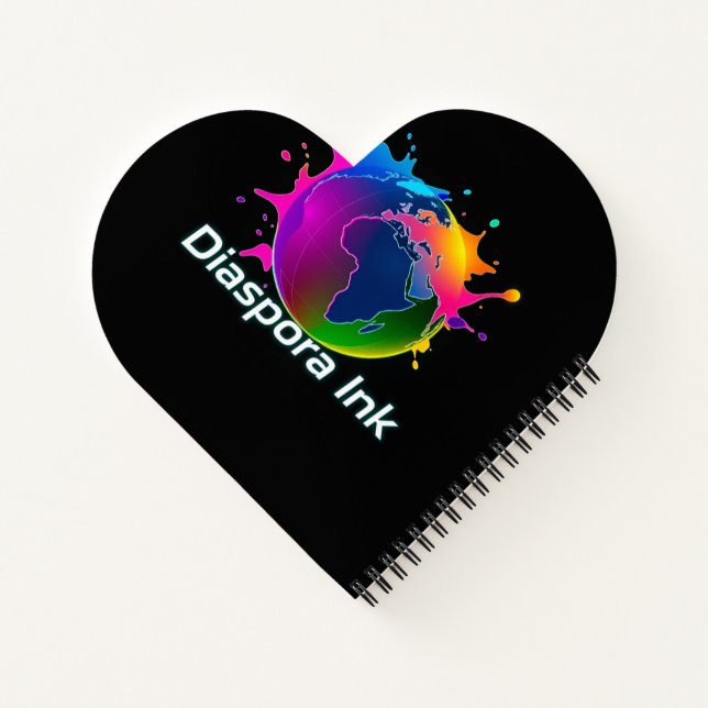 Diaspora Ink Heart Journal/ Notebook (Back)