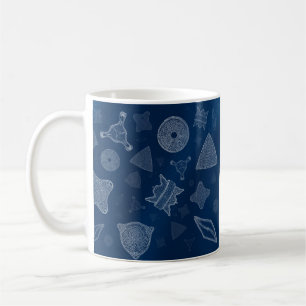 Diatoms - microscopic sea life coffee mug