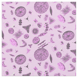 Diatoms Pink Fabric