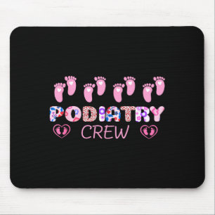 Diatry Crew Footprint Leopard Diatrist Valentine's Mouse Mat