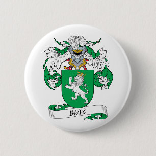 Diaz Family Crest 6 Cm Round Badge