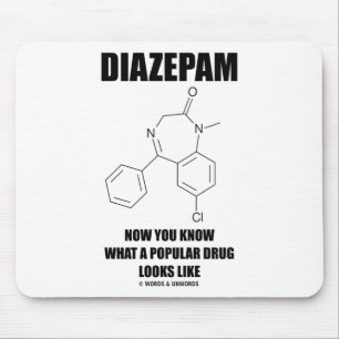 Diazepam Now You Know What Popular Drug Looks Like Mouse Mat