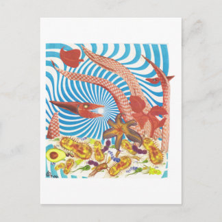 Dibble_Art29_Orange_Octopus Postcard