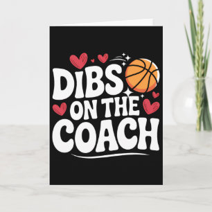 Dibs On Sketll Coach Funny Coach's Wife Or Girlfri Card