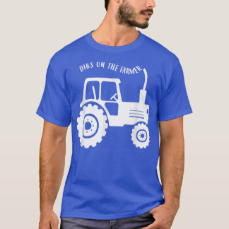 Dibs On The Farmer Western Farm Girl Country Farm  T-Shirt