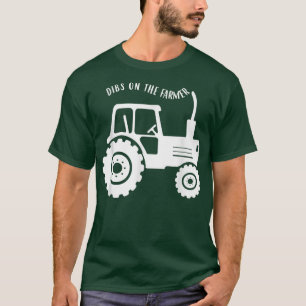 Dibs On The Farmer Western Farm Girl Country Farm T-Shirt