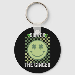Dibs On The Ginger St Patricks Day Funny Irish Sha Key Ring