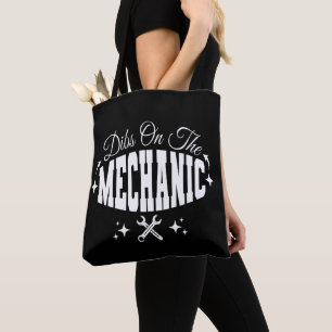 Dibs On The Mechanic Car Maintenance Repairman Dad Tote Bag