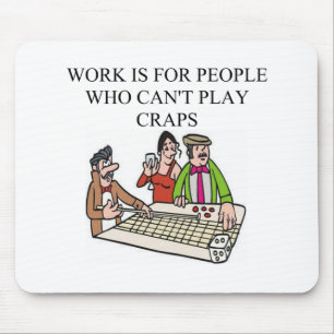 dice and craps players mouse mat