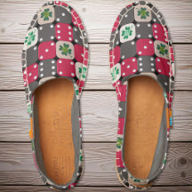 Dice and Lucky Clover - Red Grey Green