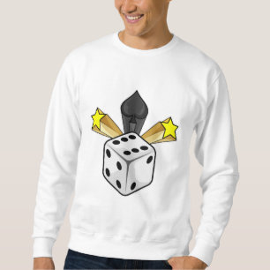 Dice at Poker with Spades & Stars Sweatshirt