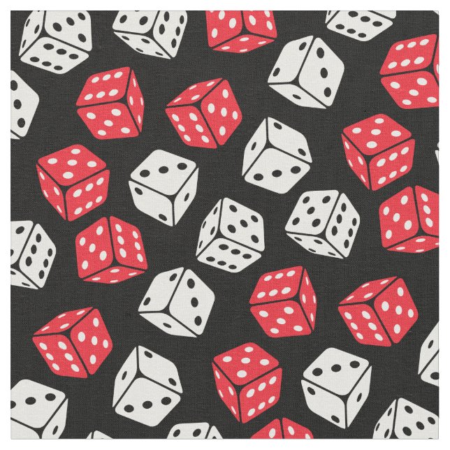 Dice Board Games Gambling Fabric (Close Up)