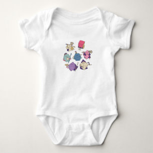 Dice characters baby bodysuit