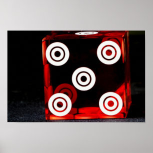 Dice Close up Poster
