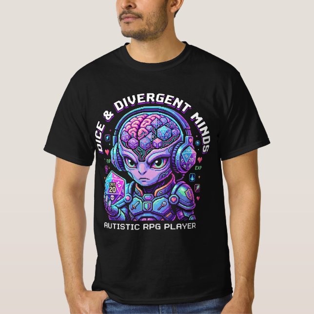 Dice & Divergent Minds Graphic Tee (Front)