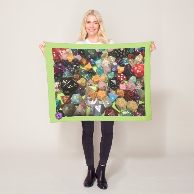 Dice Fleece Blanket (In Situ)