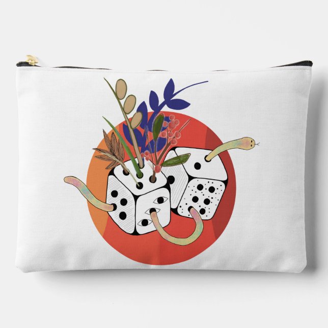 Dice in Parallel Universe Accessory Pouch (Front)