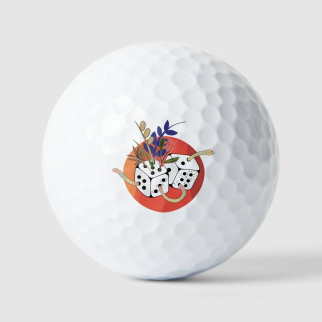 Dice in Parallel Universe Golf Balls (Front)