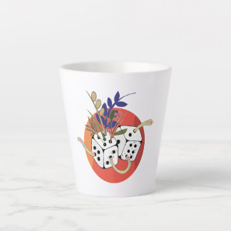 Dice in Parallel Universe Latte Mug