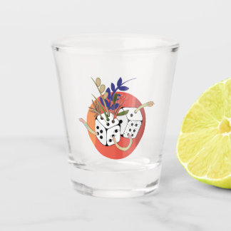 Dice in Parallel Universe Shot Glass