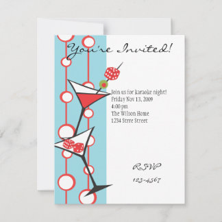 Dice Martini Invitation
