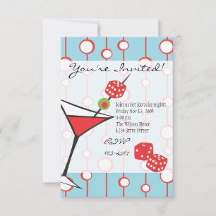Dice Martini Invitation