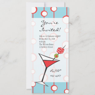 Dice Martini Invitation