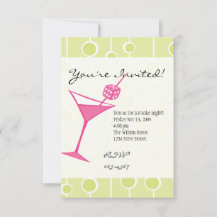 Dice Martini Invitation
