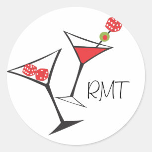 Dice Martini Stickers