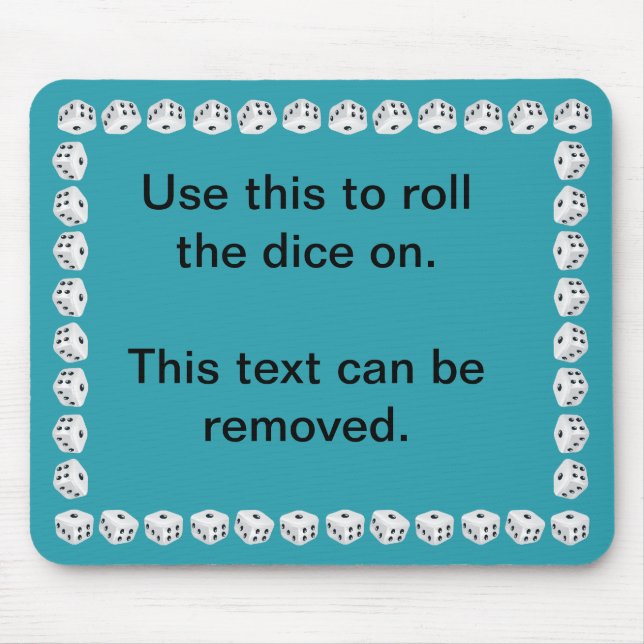 dice mat mouse mat (Front)