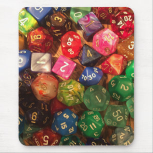 Dice mousepad for gamers
