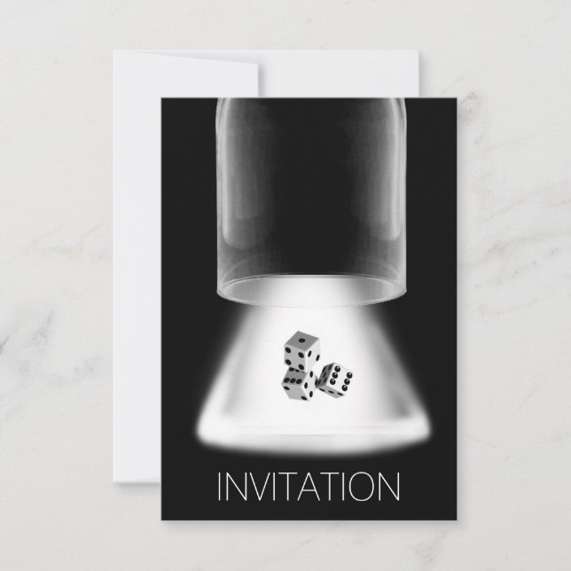 Dice Night Boys Night Out Invitation (Front)