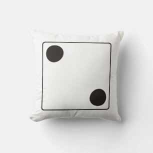 DICE numbers of pips 2 + your backgr. Cushion