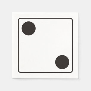 DICE numbers of pips 2 + your backgr. Napkin