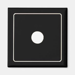 DICE numbers of pips white 1 + your backgr. Magnet