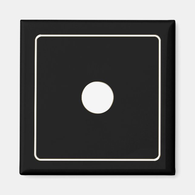 DICE numbers of pips white 1 + your backgr. Magnet (Front)