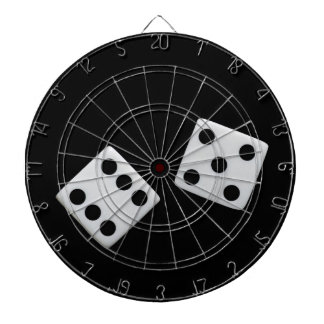 Dice On Black Dart Board