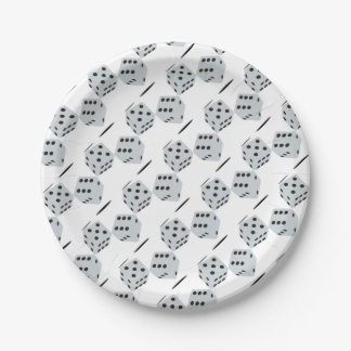 Dice Paper Plate