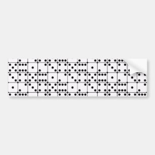 DICE PATTERN BUMPER STICKER