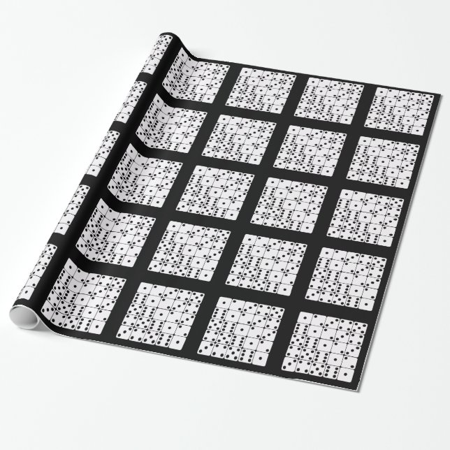 DICE PATTERN WRAPPING PAPER (Unrolled)