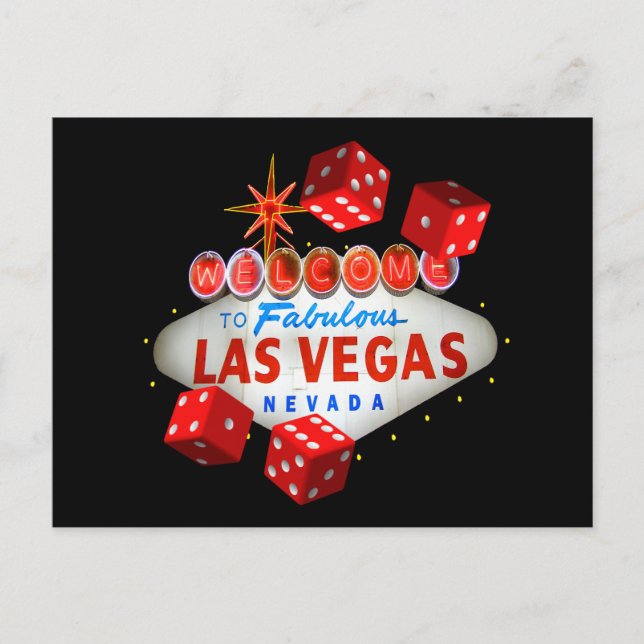 Dice Players Lucky Postcards (Front)