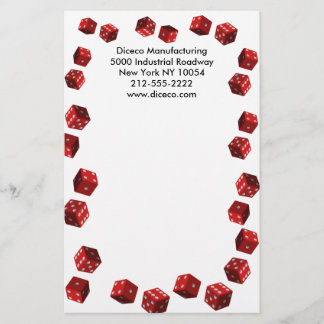 Dice Players Stationery