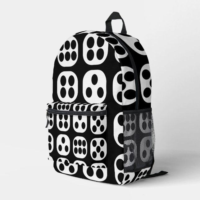 Dice Roll Dice Printed Backpack (Back Corner Right)