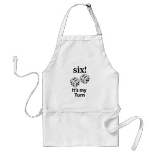 Dice Rolling Six It's My Turn Roll Dice Standard Apron